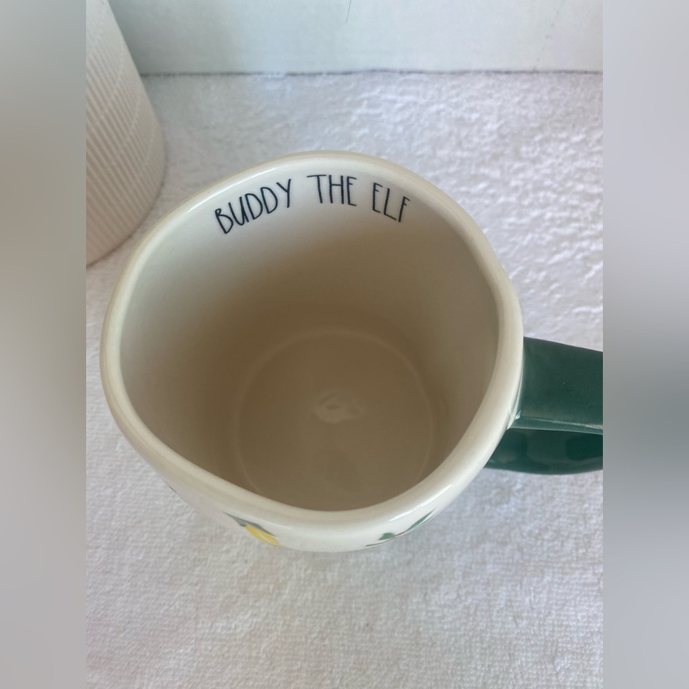 Rae Dunn Holiday Mug with Green Handle - Picture 3 of 6